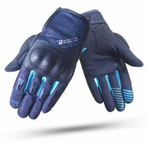 DEGEND Guantes SHIVER Mujer negro y turquesa verano